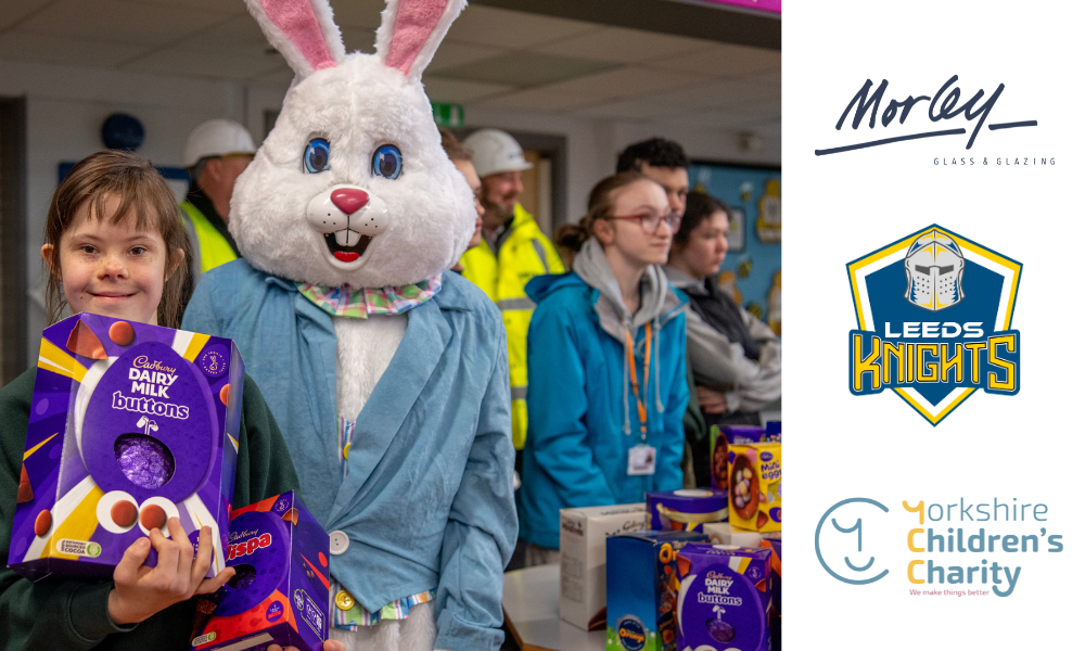 Morley Glass and Leeds Knights support our Easter campaign
